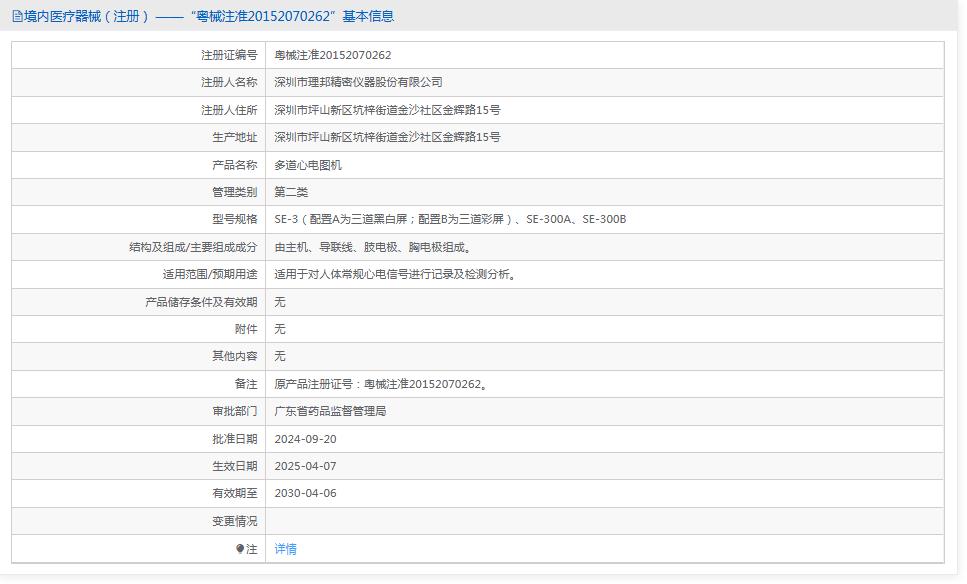 理邦多道心电图机