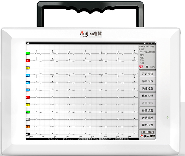 睿健ECG-1212PB数字心电图机